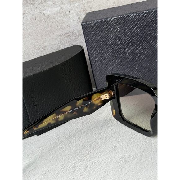 NEW Prada PR D01S Sunglasses in Black Tortoise $390 main image 3